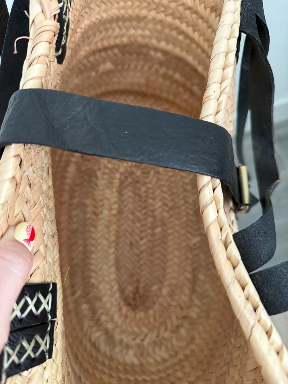 Woven Rattan Tote Bag - Picture 7 of 7